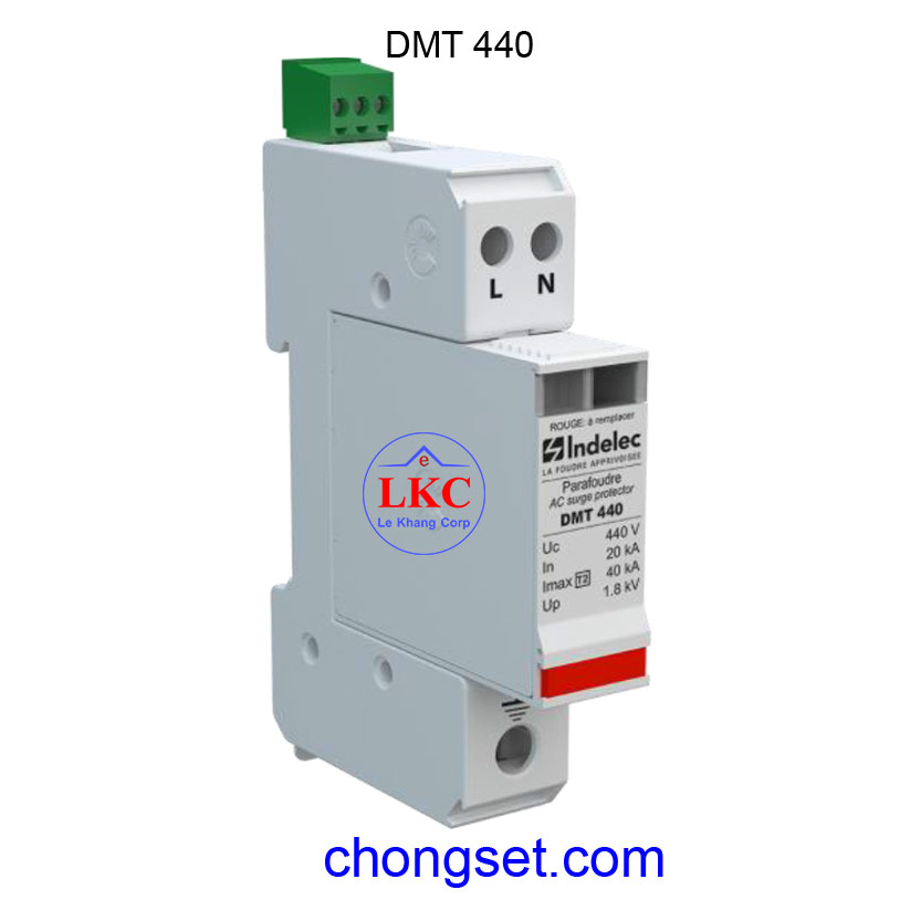 Thiết bị cắt sét 1 pha 40kA Indelec DMT 440